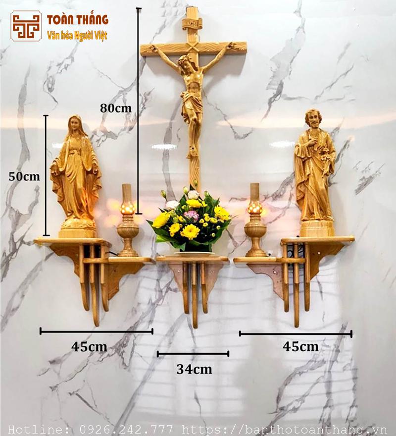 Kích thước bàn thờ Công Giáo chuẩn và lưu ý khi thiết kế ban tho cong giao gia tien 10