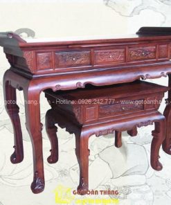 Sập thờ họa tiết cuốn thư