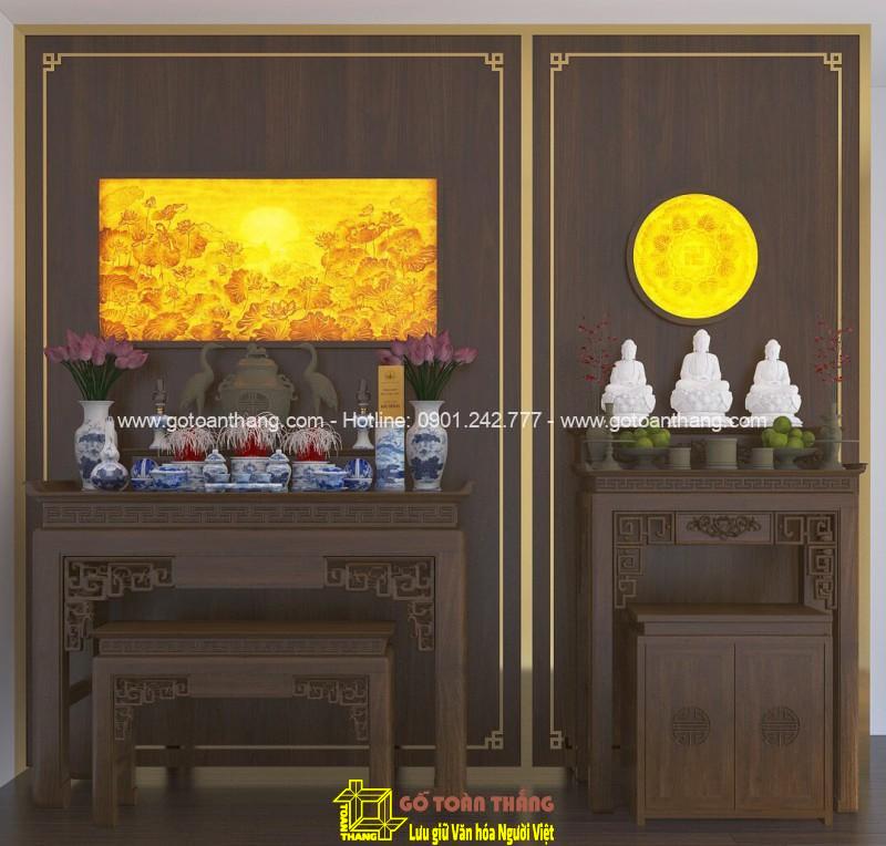 Bàn Thờ đứng hiện đại gỗ Chiu Liu BT-45 Bàn Thờ đứng hiện đại gỗ Chiu Liu BT-45