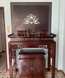 Bàn Thờ đứng hiện đại gỗ Gõ đỏ BT-12