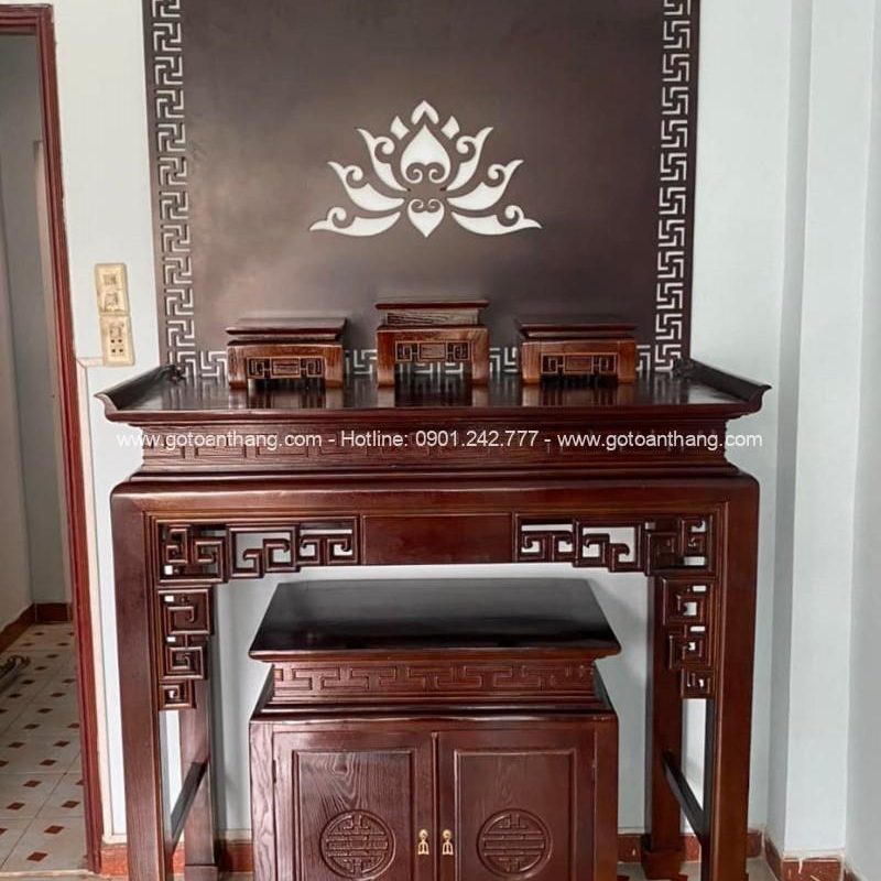 Bàn Thờ đứng hiện đại gỗ Gõ đỏ BT-12