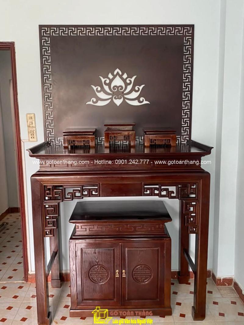 Bàn Thờ đứng hiện đại gỗ Gõ đỏ BT-12 Bàn Thờ đứng hiện đại gỗ Gõ đỏ BT-12