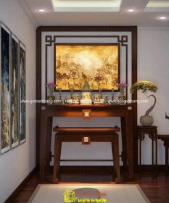 Bàn Thờ đứng hiện đại gỗ Gõ đỏ BT-13