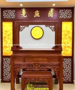 Bàn Thờ đứng hiện đại gỗ Gõ đỏ BT-16