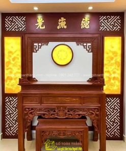 Bàn Thờ đứng hiện đại gỗ Gõ đỏ BT-39