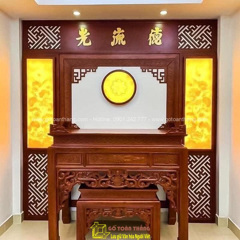 Bàn Thờ đứng hiện đại gỗ Gõ đỏ BT-39 Bàn Thờ đứng hiện đại gỗ Gõ đỏ BT-39