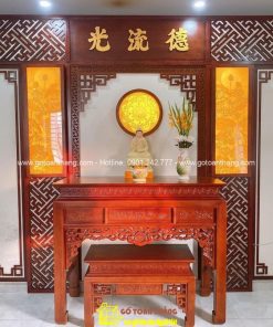 Bàn Thờ đứng hiện đại gỗ Gõ đỏ BT-18