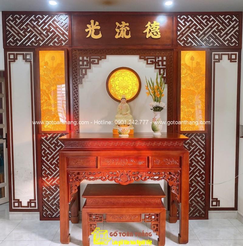 Bàn Thờ đứng hiện đại gỗ Gõ đỏ BT-18 Bàn Thờ đứng hiện đại gỗ Gõ đỏ BT-18