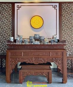 Bàn Thờ đứng hiện đại gỗ Gõ đỏ BT-19