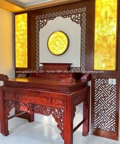 Bàn Thờ đứng hiện đại gỗ Gõ đỏ BT-21