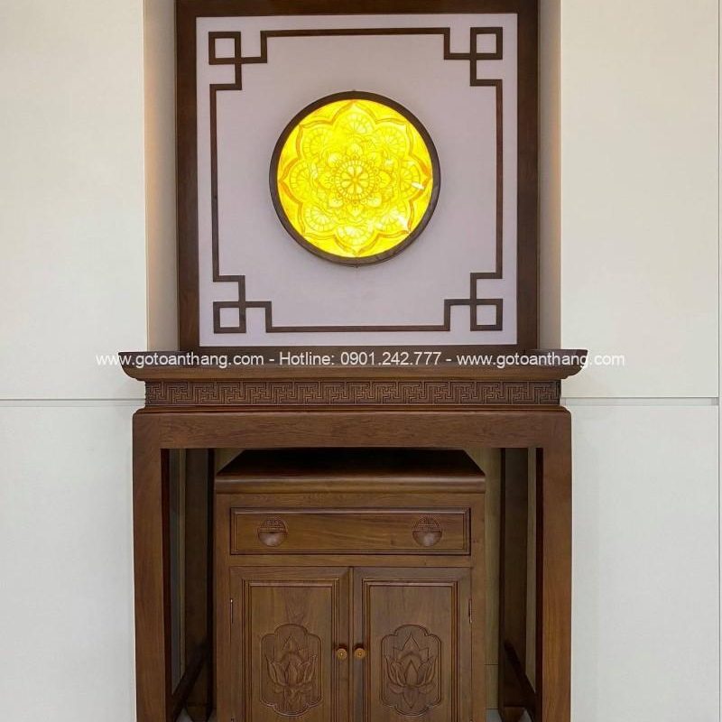 Bàn Thờ đứng hiện đại gỗ Gõ đỏ BT-22