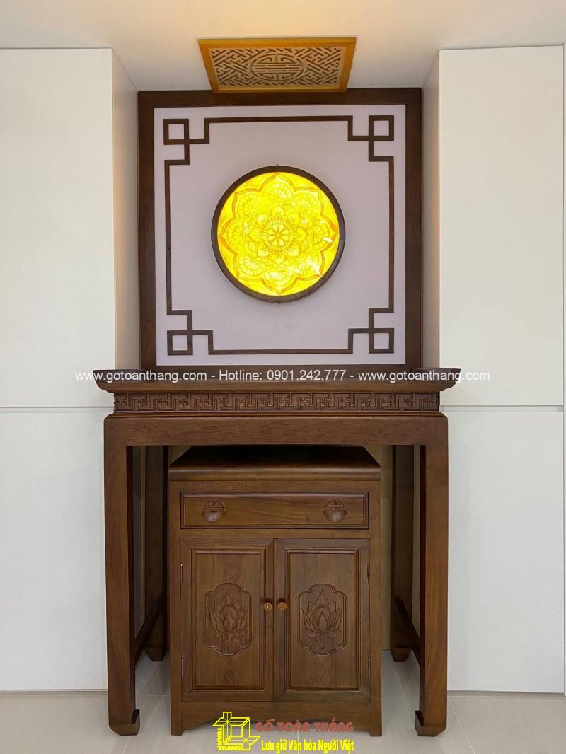 Bàn Thờ đứng hiện đại gỗ Gõ đỏ BT-22 Bàn Thờ đứng hiện đại gỗ Gõ đỏ BT-22