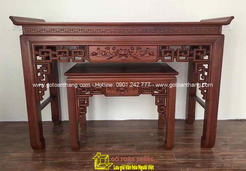 Bàn Thờ đứng hiện đại gỗ Gõ đỏ BT-28 Bàn Thờ đứng hiện đại gỗ Gõ đỏ BT-28