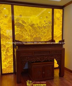 Bàn Thờ đứng hiện đại gỗ Gõ đỏ BT-04