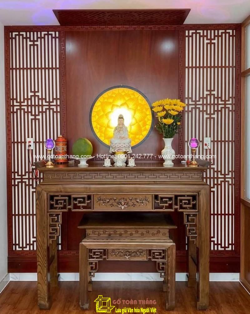 Bàn Thờ đứng hiện đại gỗ Gõ đỏ BT-30 Bàn Thờ đứng hiện đại gỗ Gõ đỏ BT-30