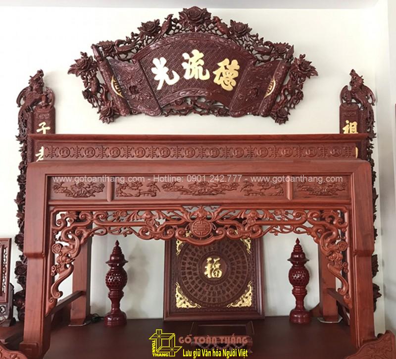 Bàn giao bàn thờ quận Gò Vấp uy tín, chất lượng cuối năm ban tho dung hien dai go do 33