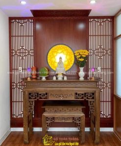 Bàn Thờ đứng hiện đại gỗ Gõ đỏ BT-36