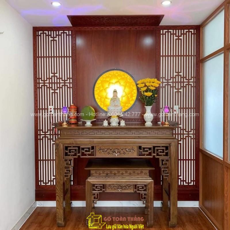 Bàn Thờ đứng hiện đại gỗ Gõ đỏ BT-36 Bàn Thờ đứng hiện đại gỗ Gõ đỏ BT-36