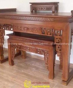 Bàn Thờ đứng hiện đại gỗ Gõ đỏ BT-38