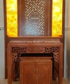 Bàn Thờ đứng hiện đại gỗ Gõ đỏ BT-05