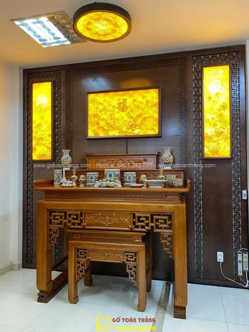 Bàn Thờ đứng hiện đại gỗ Gõ đỏ BT-41 Bàn Thờ đứng hiện đại gỗ Gõ đỏ BT-41