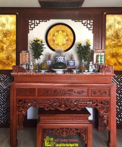 Bàn Thờ đứng hiện đại gỗ Gõ đỏ BT-06