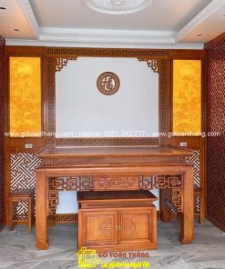 Bàn Thờ đứng hiện đại gỗ Gõ đỏ BT-07