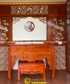 Bàn Thờ đứng hiện đại gỗ Gõ đỏ BT-08