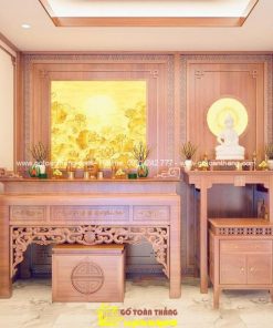 tủ phòng khách kết hợp bàn thờ