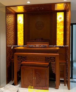 Bàn Thờ đứng hiện đại gỗ Gõ đỏ BT-10