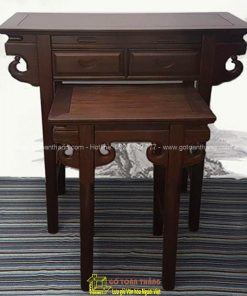 Bàn Thờ Gia Tiên gỗ Chiu Liu nách mây 106x106 BGT-05