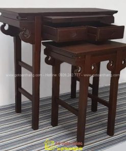 Bàn Thờ Gia Tiên gỗ Chiu Liu nách mây 106x106 BGT-05 - Ảnh 2