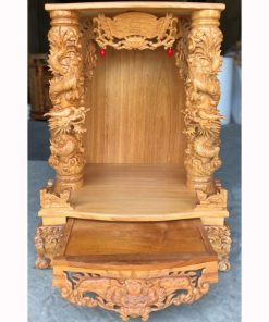 Bàn thờ Thần Tài gỗ Gõ đỏ BTT-10