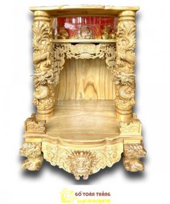 Bàn thờ Thần Tài gỗ Gõ đỏ BTT-05