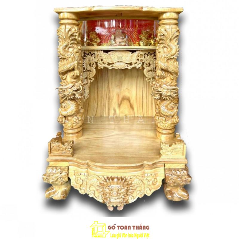 Bàn thờ Thần Tài gỗ Gõ đỏ BTT-05 Bàn thờ Thần Tài gỗ Gõ đỏ BTT-05