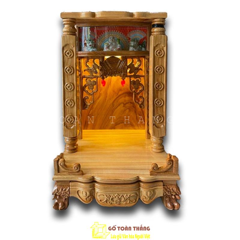 Bàn thờ Thần Tài gỗ Gõ đỏ BTT-12 Bàn thờ Thần Tài gỗ Gõ đỏ BTT-12
