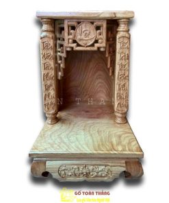 Bàn thờ Thần Tài gỗ Gõ đỏ TTG-09