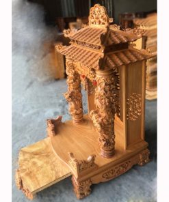 Bàn thờ Thần Tài gỗ Gõ đỏ BTT-07