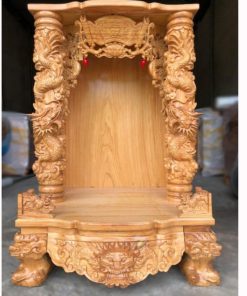 Bàn thờ Thần Tài gỗ Gõ đỏ BTT-09