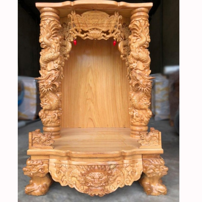 Bàn thờ Thần Tài gỗ Gõ đỏ BTT-09 Bàn thờ Thần Tài gỗ Gõ đỏ BTT-09