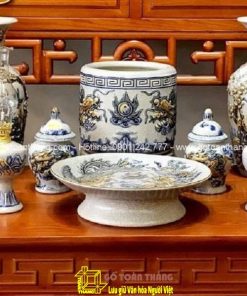 Bộ đồ thờ Gốm sứ Bát Tràng