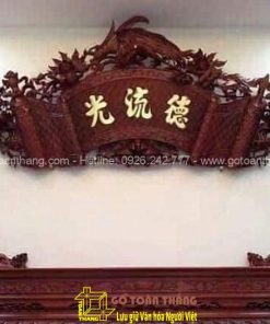 Hoành phi câu đối gỗ mít