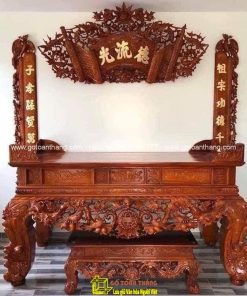 Sập thờ Mai Điểu gỗ Gõ đỏ ST-01