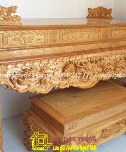 Bộ Sập thờ Tứ Linh gỗ Gõ đỏ ST-05