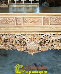 Bộ Sập thờ Mai Điểu gỗ Gõ đỏ ST-07
