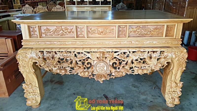 Bộ Sập thờ Mai Điểu gỗ Gõ đỏ ST-07 Bộ Sập thờ Mai Điểu gỗ Gõ đỏ ST-07