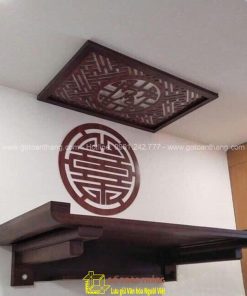 Trang thờ treo tường gỗ Gụ TT-06