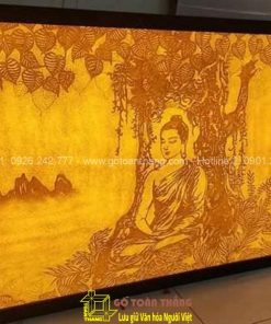 Tranh trúc chỉ hình Đức Phật