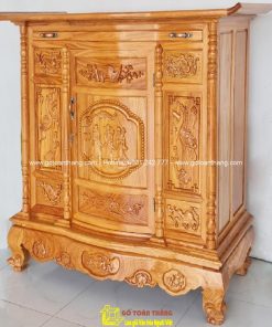Tủ thờ mẫu Bắc gỗ Gõ đỏ TTH-15