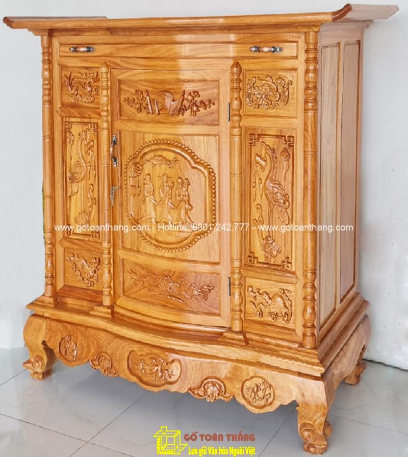 Tủ thờ mẫu Bắc gỗ Gõ đỏ TTH-15 Tủ thờ mẫu Bắc gỗ Gõ đỏ TTH-15